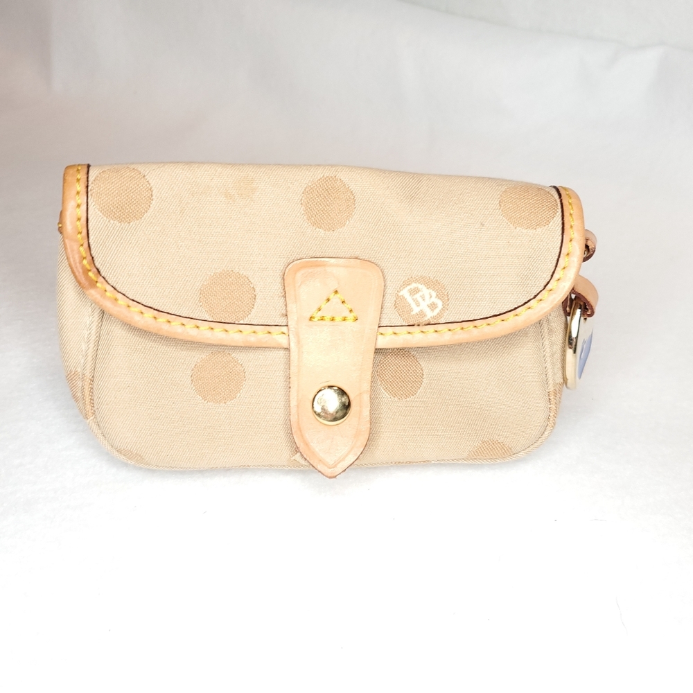 Dooney & Bourke Cream Canvas Pouch